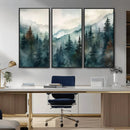 Serenity Forest Wall Art Canvas | Foggy Mountain Landscape