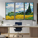 Wheatfield With Cypresses By Van Gogh Painting Wall Art