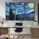 Vincent Van Gogh The Starry Night Abstract Wall Art Canvas