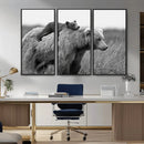 Bear and Cub Wall Art Canvas | 399 Bear Cub