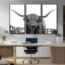 Longhorn Canvas Print, Bighorn Cow Wall Art Canvas Print