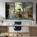 Pirate Ship War Wall Art Canvas Print by MyGreatCanvas | Canvas Wall Art Prints | Photo Prints & Wall Decor