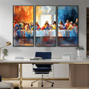 Abstract Watercolor The Last Supper Wall Art