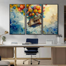 UP-Inspired Floating House with Balloons Canvas Art –