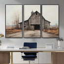 Farmhouse Rustic Barn Wall Art Canvas Print – Framed and
