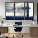Jesus and the Fading Cross Wall Art Print – Symbol of Faith, by MyGreatCanvas | Canvas Wall Art Prints | Photo Prints & Wall Decor