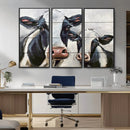 Vintage Baby and Mom Cattle Wall Art Canvas Print by MyGreatCanvas | Canvas Wall Art Prints | Photo Prints & Wall Decor
