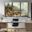 Abstract Acadia National Park Wall Art Canvas Print -