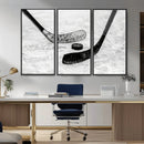 Winter Ice Hockey Sport Canvas Wall Art Print - Hockey Wall by MyGreatCanvas | Canvas Wall Art Prints | Photo Prints & Wall Decor