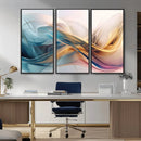 Abstract Flowing Colors Wall Art Canvas Print