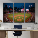 St. Louis Cardinals Baseball Team Print - Busch Stadium Wall