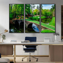 Augusta National Golf Club Wall Art - Panoramic Bridge & by MyGreatCanvas | Canvas Wall Art Prints | Photo Prints & Wall Decor