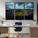 3-Panel Kauffman Stadium Wall Art Print | Large Kansas City