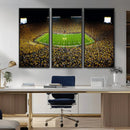 Stadium in Michigan Wall Art Canvas Print, Framed American
