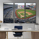New York Yankees Baseball Team Print - Yankee Stadium Wall