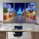Disney Wall Art | Castle Large Wall Art Disney Magic Kingdom