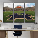 Football Stadium Wall Art – Framed Sports Field Canvas