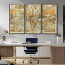 Push Pin World Map Canvas Print – Travel Tracker Wall Art by MyGreatCanvas | Canvas Wall Art Prints | Photo Prints & Wall Decor