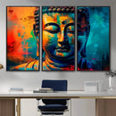 Colorful Buddha Wall Art – Framed Abstract Portrait Canvas by MyGreatCanvas | Canvas Wall Art Prints | Photo Prints & Wall Decor