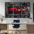 Ferrari Pit Stop Canvas Wall Art – Precision and Speed