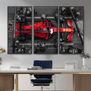 Ferrari Pit Stop Canvas Wall Art – Precision and Speed