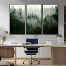 Misty Forest Wall Art – Tranquil Green Woodland Canvas by MyGreatCanvas | Canvas Wall Art Prints | Photo Prints & Wall Decor
