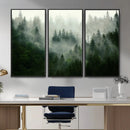Foggy Forest Wall Art – Tranquil Green Woodland Canvas by MyGreatCanvas | Canvas Wall Art Prints | Photo Prints & Wall Decor