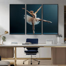 Ballet Dancer Wall Art – Framed Graceful Pose Canvas by MyGreatCanvas | Canvas Wall Art Prints | Photo Prints & Wall Decor
