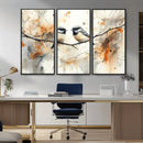 Abstract Watercolor Chickadee Bird Canvas Wall Art Print - by MyGreatCanvas | Canvas Wall Art Prints | Photo Prints & Wall Decor