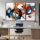 Abstract Wall Art, Rings Wall Art Canvas Print