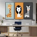 Boho Jungle Animal Nursery Wall Art Prints – Safari Decor