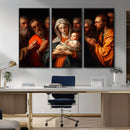 Religious Canvas Wall Art Print - Madonna and Child with