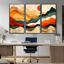 Abstract Mountain Wall Art – Framed Colorful Landscape by MyGreatCanvas | Canvas Wall Art Prints | Photo Prints & Wall Decor