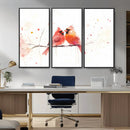 Cardinal Bird Canvas Wall Art - Male and Female Cardinal by MyGreatCanvas | Canvas Wall Art Prints | Photo Prints & Wall Decor