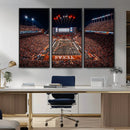 Texas Stadium Night Game Wall Art Canvas Print – Vibrant