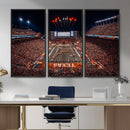 Texas Stadium Night Game Wall Art Canvas Print – Vibrant