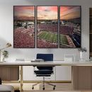Indiana Memorial Stadium Wall Art Canvas Print, Framed