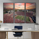 Indiana Memorial Stadium Wall Art Canvas Print, Framed