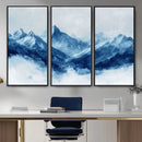 Blue Mountains Wall Art – Framed Snowy Range Canvas Artwork, by MyGreatCanvas | Canvas Wall Art Prints | Photo Prints & Wall Decor