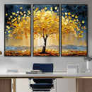 Golden Tree Wall Art – Framed Autumn Leaves Canvas Artwork, by MyGreatCanvas | Canvas Wall Art Prints | Photo Prints & Wall Decor