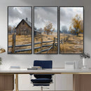 Rustic Autumn Farmhouse Wall Art Canvas Print – Serene