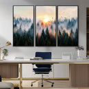 Abstract Forest Wall Art - Serene Nature Canvas Print with by MyGreatCanvas | Canvas Wall Art Prints | Photo Prints & Wall Decor