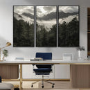 Moody Forest Wall Art – Framed Mountain Fog Canvas Artwork, by MyGreatCanvas | Canvas Wall Art Prints | Photo Prints & Wall Decor