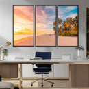 Tropical Beach Wall Art Canvas Print – Framed Palm Trees by MyGreatCanvas | Canvas Wall Art Prints | Photo Prints & Wall Decor