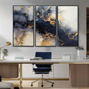 Black Marble Wall Art Canvas Print – Framed Abstract Gold by MyGreatCanvas | Canvas Wall Art Prints | Photo Prints & Wall Decor