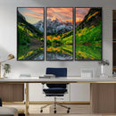 Maroon Bells Lake Wall Art Canvas Print – Framed Majestic by MyGreatCanvas | Canvas Wall Art Prints | Photo Prints & Wall Decor