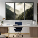 Misty Valley Wall Art: Foggy Forest Canvas Print by MyGreatCanvas | Canvas Wall Art Prints | Photo Prints & Wall Decor