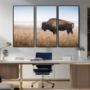 Wild Bison Wall Art – Framed Prairie Landscape Canvas by MyGreatCanvas | Canvas Wall Art Prints | Photo Prints & Wall Decor