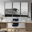 Black Wave Wall Art Canvas Print – Framed Abstract Surf by MyGreatCanvas | Canvas Wall Art Prints | Photo Prints & Wall Decor