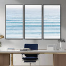 Ocean Wave Surfer Wall Art – Framed Minimal Seascape Canvas by MyGreatCanvas | Canvas Wall Art Prints | Photo Prints & Wall Decor
